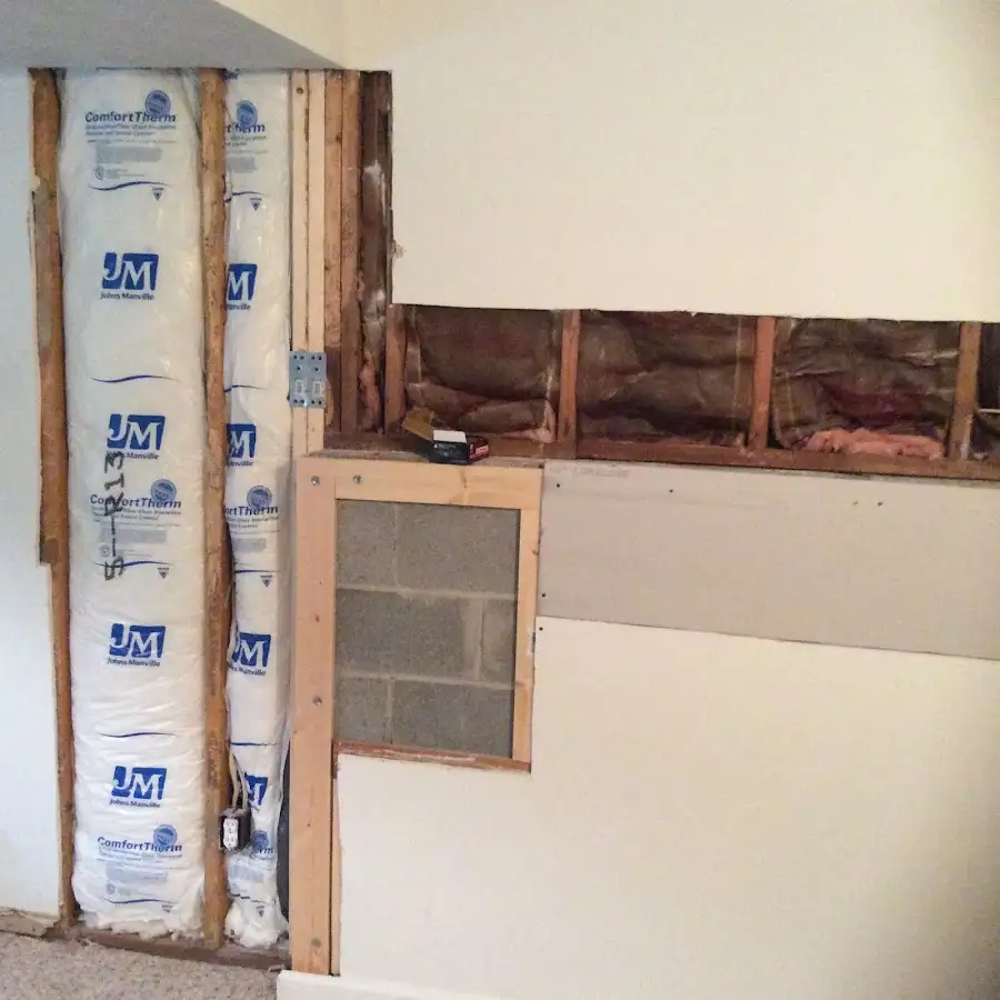 Wall insulation replacement during Structural Drying in North Haledon